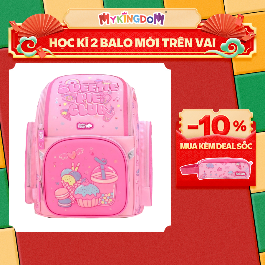 Ba Lô Đi Học Fancy Sweetie Pie Club CLEVERHIPPO BS1238/PINK