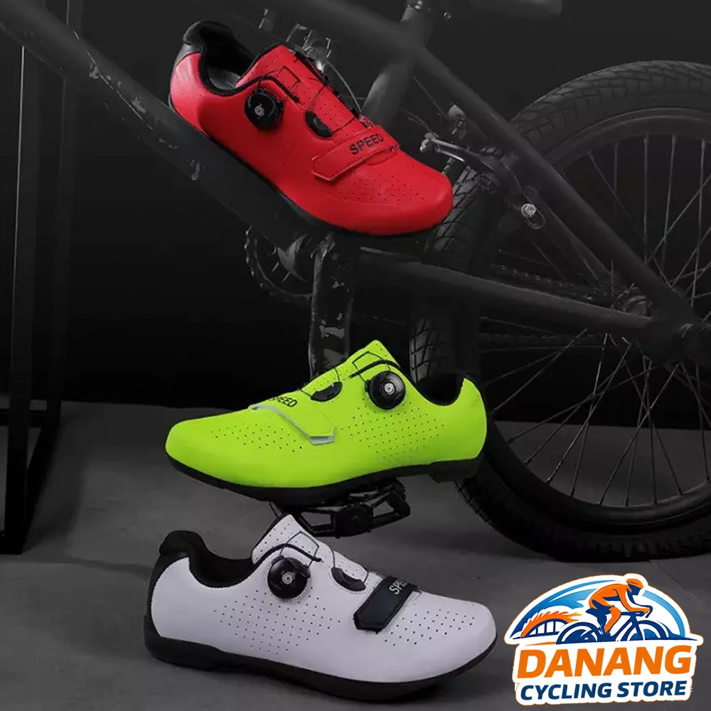 Giày Đạp Xe Thể Thao Road/MTB – 1 Khóa Vặn, Ôm Chân, Dễ Điều Chỉnh (Giày Không Can)