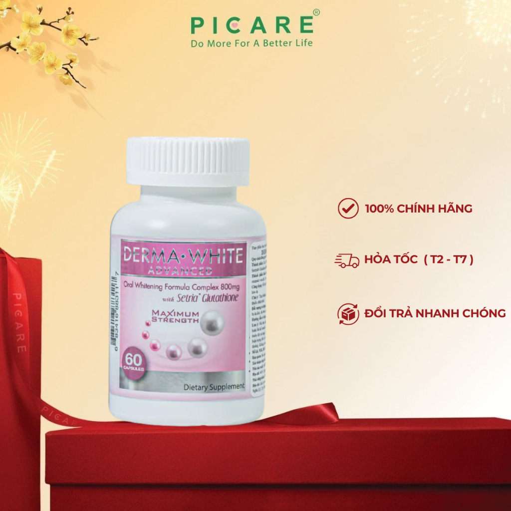Viên uống hỗ trợ trắng da Derma White Advance