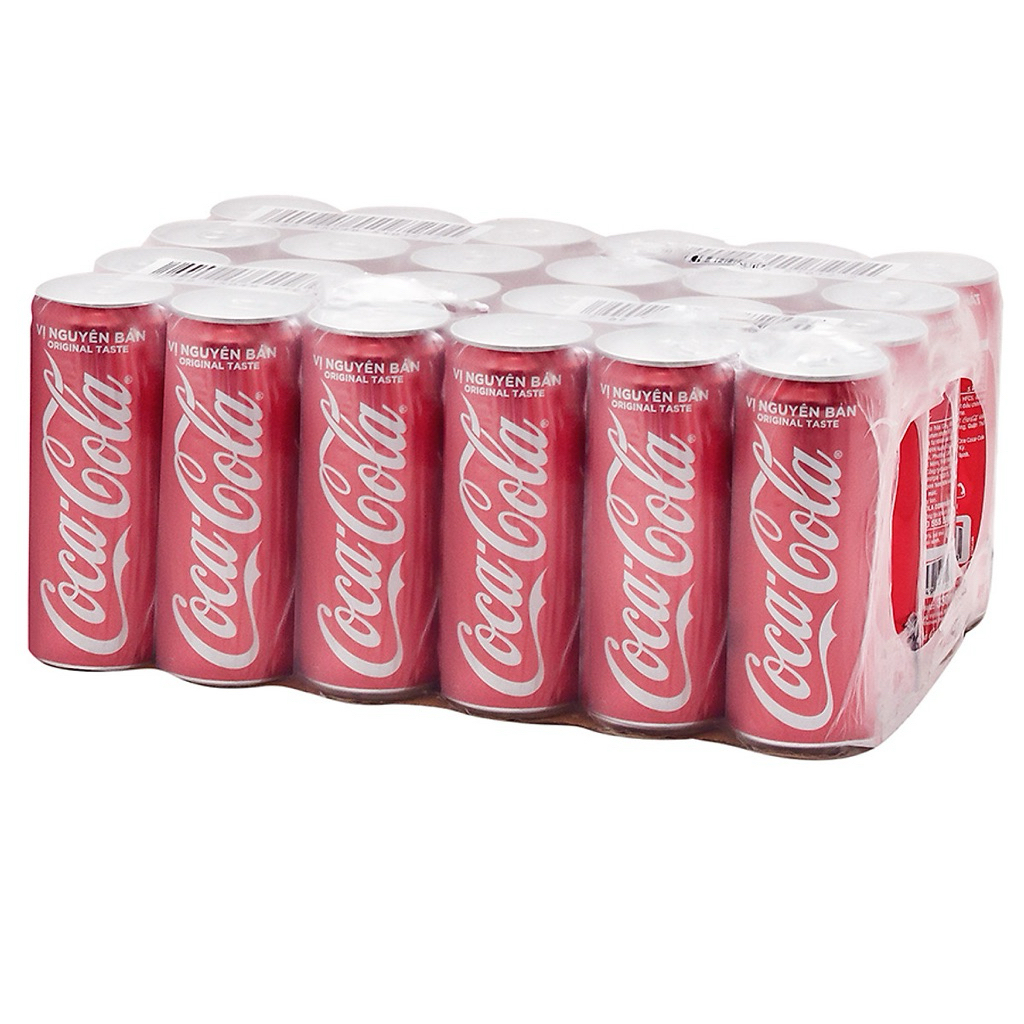 Thùng 24 lon nước ngọt Coca Cola 320ml/235ml