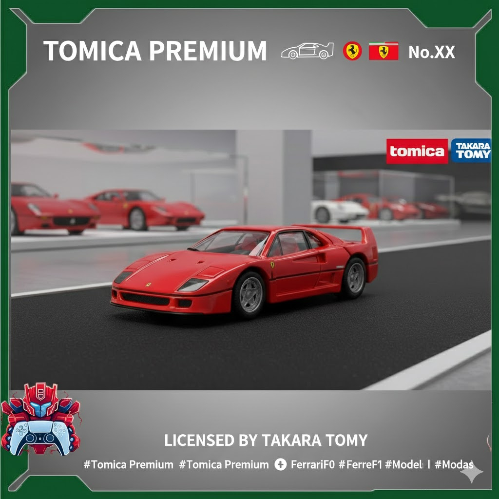 Xe Mô Hình Ferrari F40 – Tomica PRM Chính Hãng