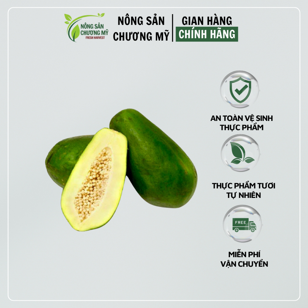 [Deal Mở Bán] Quả Đu Đủ Tươi – Đu Đủ Xanh/Già Nấu Ăn, Làm Gỏi, Hầm Canh - Giao Hàng Nhanh