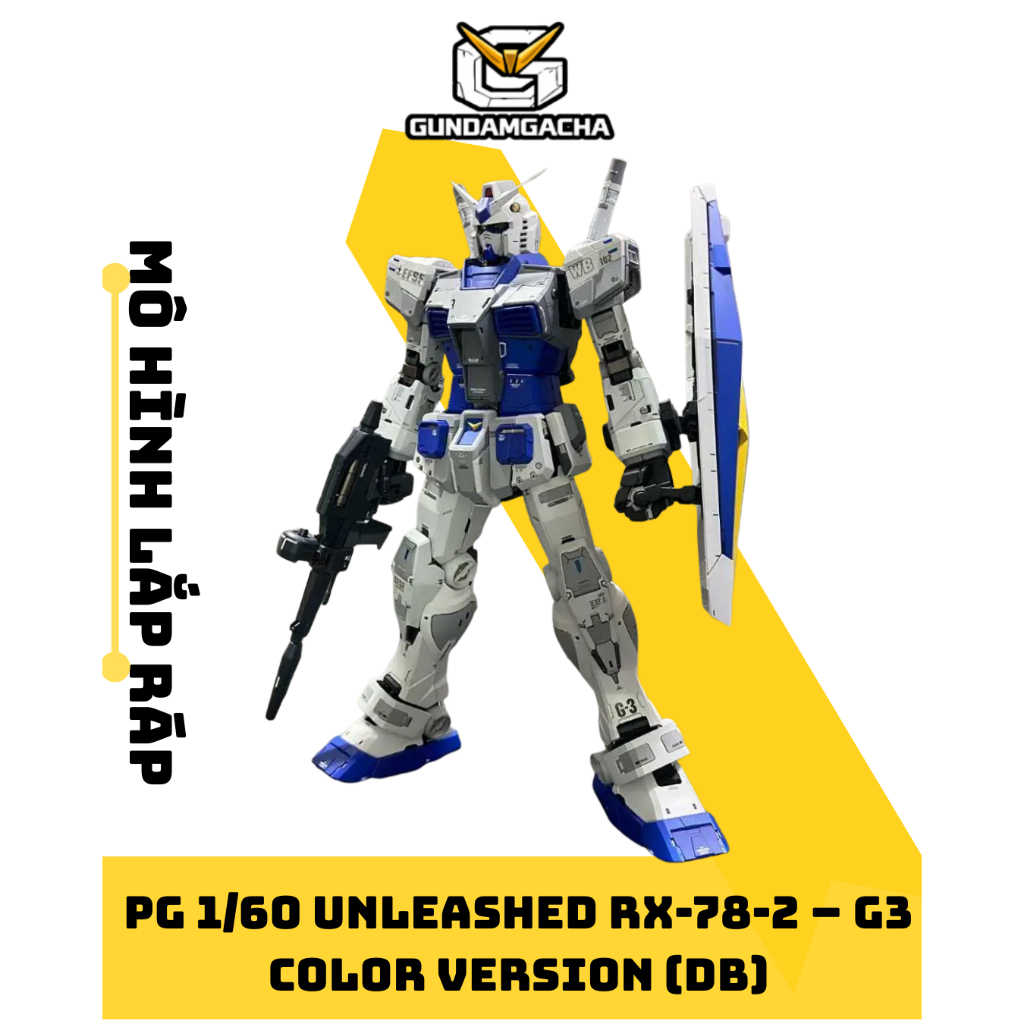 Mô Hình Lắp Ráp PG 1/60 Unleashed RX-78-2 G3 Color Ver – Daban