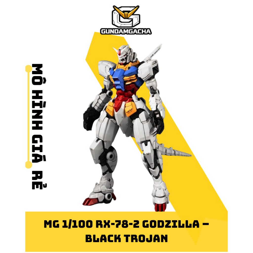 Mô Hình Lắp Ráp MG RX-78-2 Godzilla 1/100 Black Trojan – Size MG
