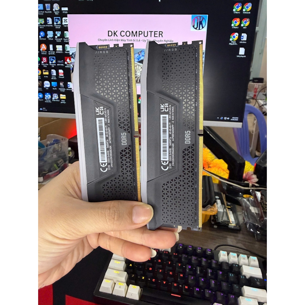 Kit Ram PC (2 thanh ram) Corsair Vengeance 32GB 5600MHz DDR5 (2x16GB)