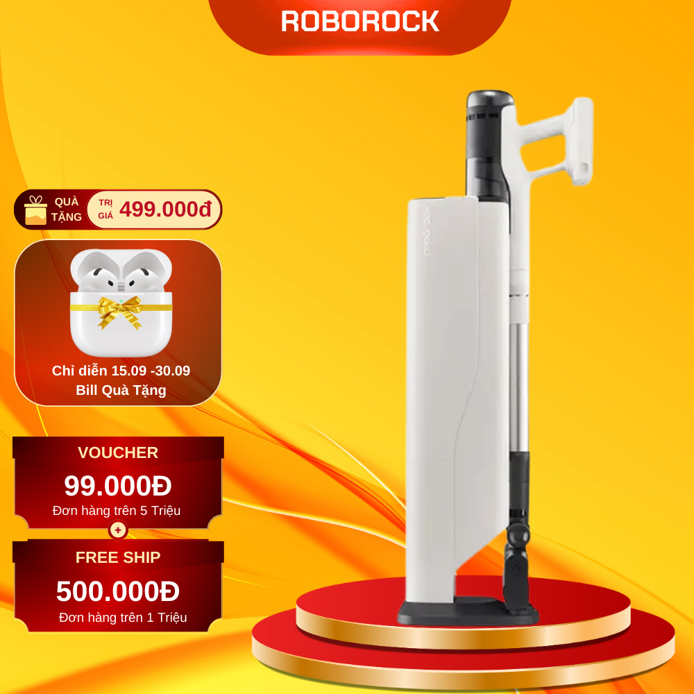 Roborock H60 Hub Pro Roborock H60 Ultra Máy Hút Bụi Cầm Tay | Tự Động Đổ Bụi - Bảo Hành 2 Năm