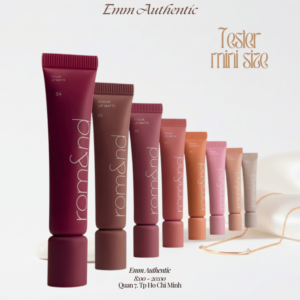 [CHIẾT CHÍNH HÃNG] Son kem bùn Romand dạng tuýp