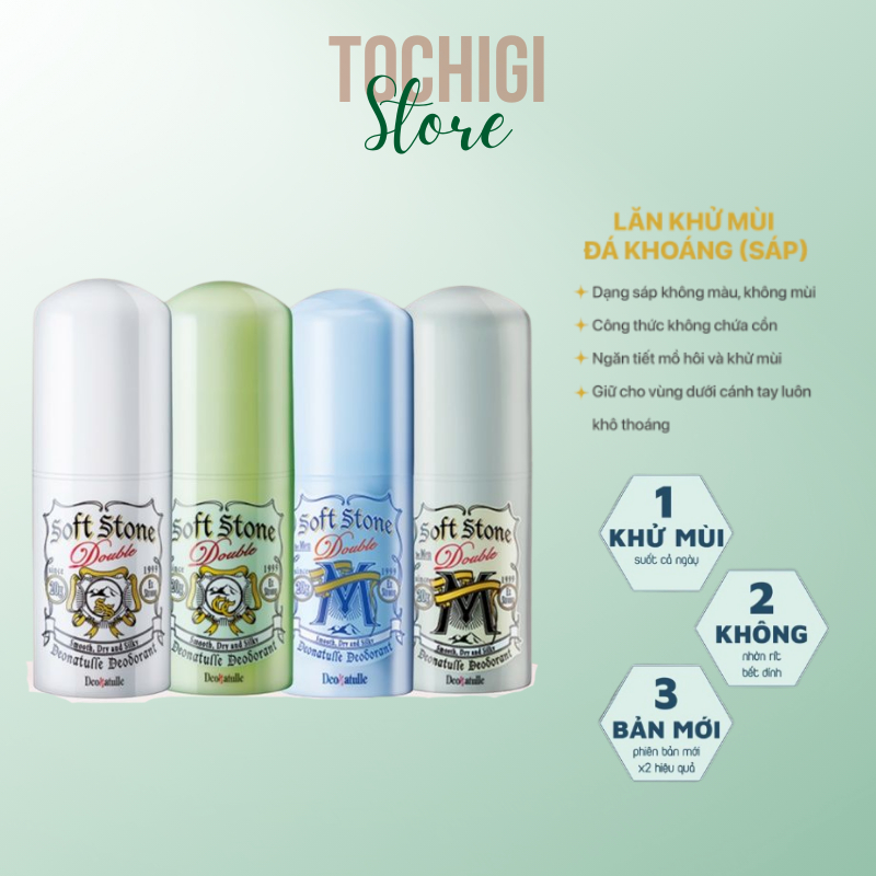 Lăn nách đá khoáng Soft Stone
