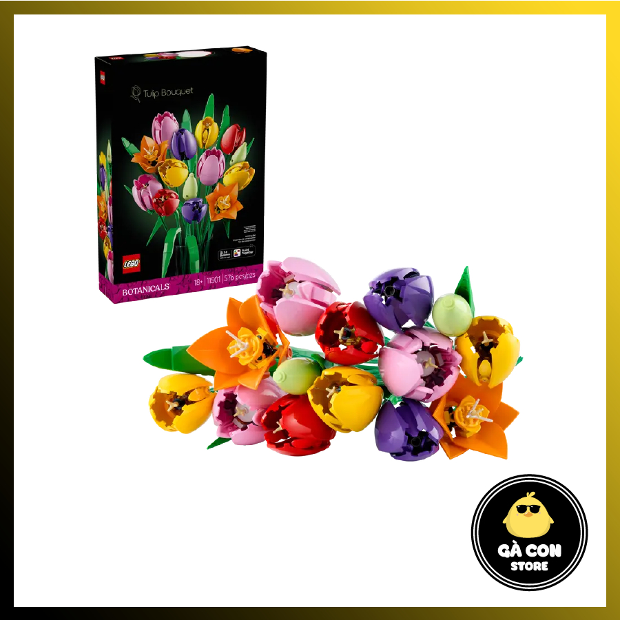 Đồ chơi lắp ráp Tulip Bouquet 11501 Tulip Bouquet - Bó Hoa Tulip ( Hàng có sẵn )