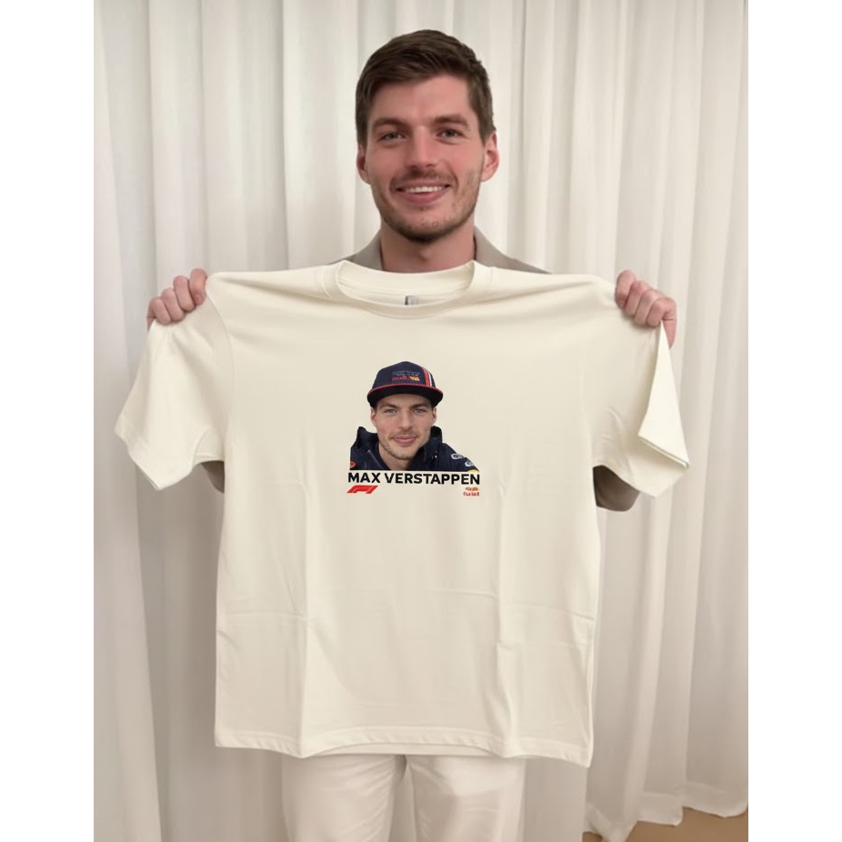 Max Verstappen T-Shirt -Áo thun tay lỡ Meme F1 Fullbox cổ tròn Nam Nữ 100% cotton,oversize form rộng