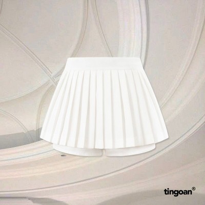 TINGOAN® X KOL- Chân váy thêu chữ "TINGOAN" xếp ly tingoan