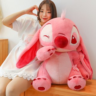 Gấu Bông Lớn Thỏ Tai Dài Stitch Hoa, Hàng Cao Cấp Mềm Mịn MEILI STORE