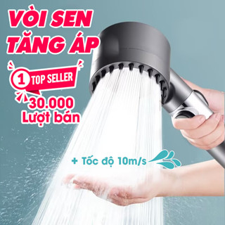[HÀNG LOẠI 1] Vòi sen tăng áp ba chế độ áp suất cao, tích hợp bàn chải massage cơ thể