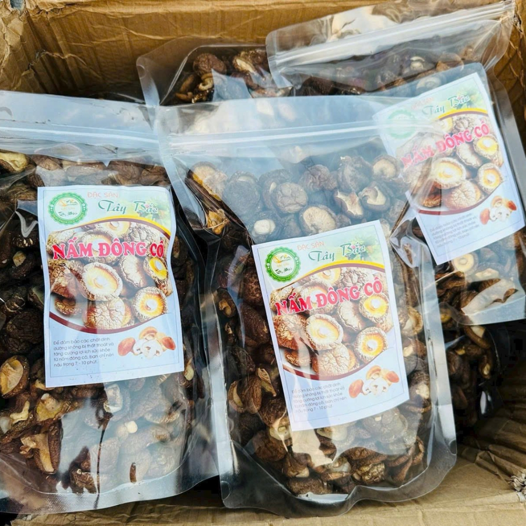 Nấm đông cô khô loại 1 (500g, 1kg) sấy khô từ nấm đông cô tươi Tây Bắc. Đặc sản nấm đông cô, nấm hươ