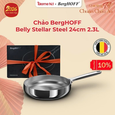 Chảo inox 3 lớp BergHOFF Belly Stellar (20/24/28cm)