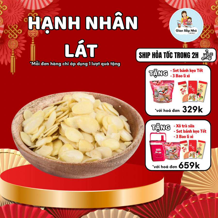 Hạnh nhân lát olam loại 1 - Gian Bếp Nhỏ Orino