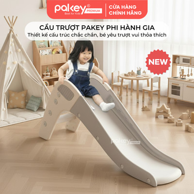 Cầu Trượt Pakey Phi Hành Gia Cho Bé Thiết Kế Hiện Đại, SangTrọng, Cầu Tuột Vui Nhộn Tăng Cường Thể Chất
