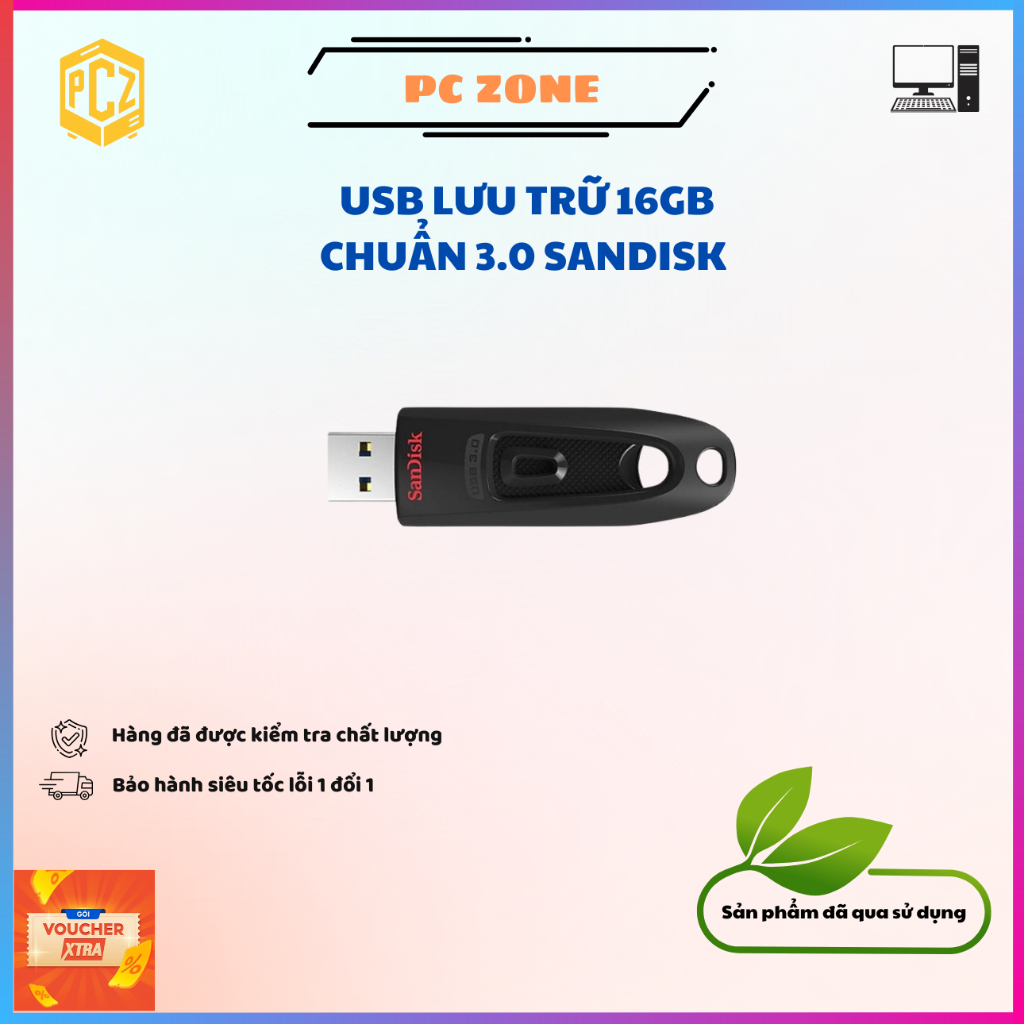 USB 16GB SANDISK CHUẨN 3.0 TỐC ĐỘ CAO - 2ND