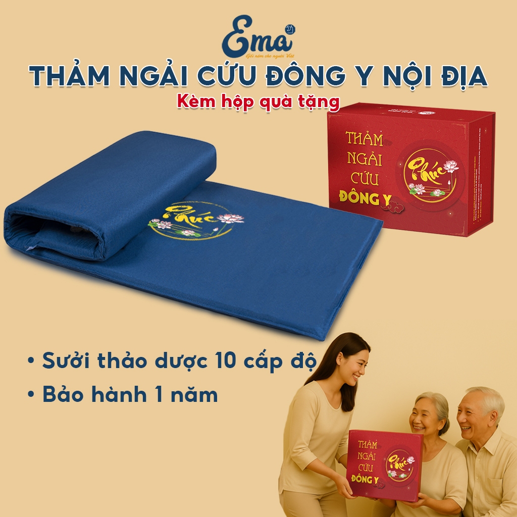 Thảm ngải cứu Đông y nội địa EMA, tăng cường tuần hoàn máu, giảm đau mỏi xương khớp | BigBuy360 - bigbuy360.vn