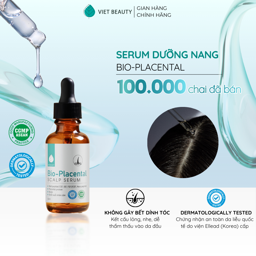 [QUÀ TẶNG 9ML] Serum dưỡng nang Bio-Placental 9ml