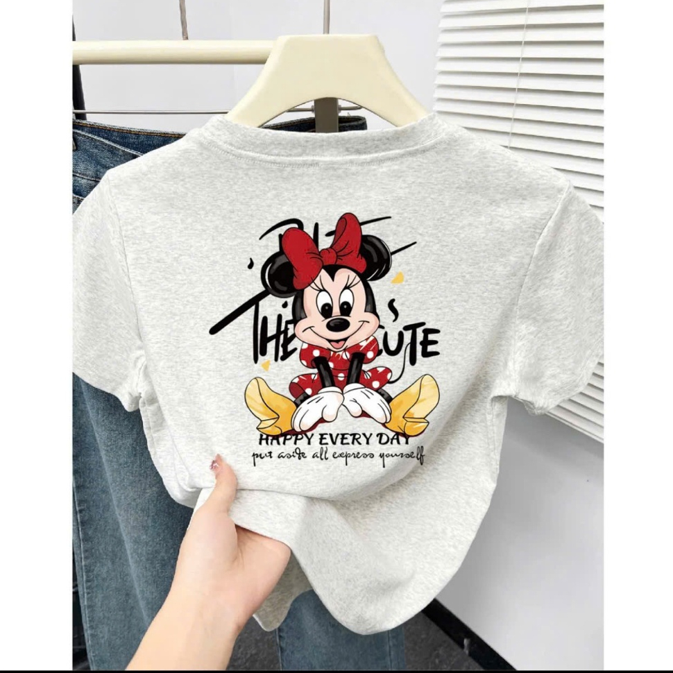 Áo thun babytee dáng ôm in hoạt hình Mickey đáng yêu, dễ thương Phoenix.store