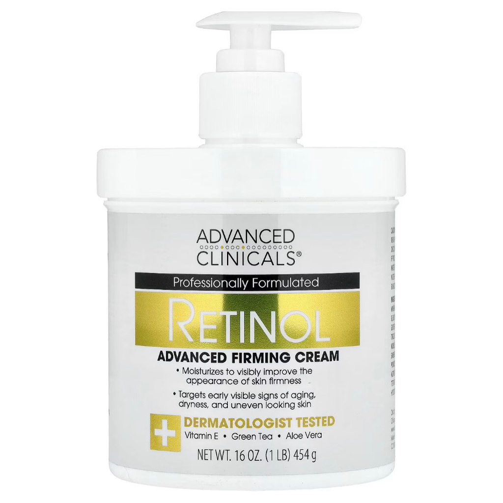 Retinol Body Cream Advanced Clinicals 454g Giảm lão hoá