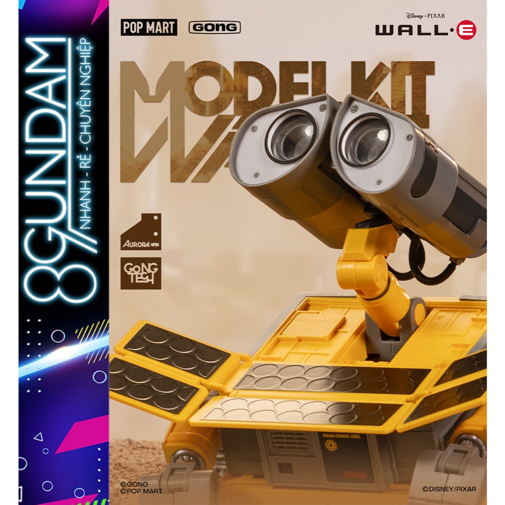 [SẮP VỀ] Mô Hình Lắp Ráp Pop Mart x Gong WALL-E WALL E