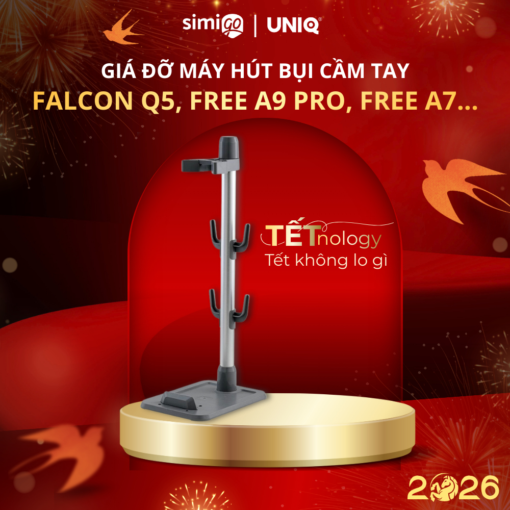 Giá Đỡ Máy Hút Bụi Cầm Tay Không Dây UNIQ Free A7/Free A7 Ultra/A9/ Falcon Q5/Flex X7 tháo lắp gọn g