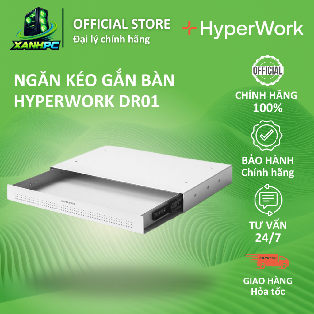 Ngăn kéo gắn bàn HyperWork Steel Drawer DR01