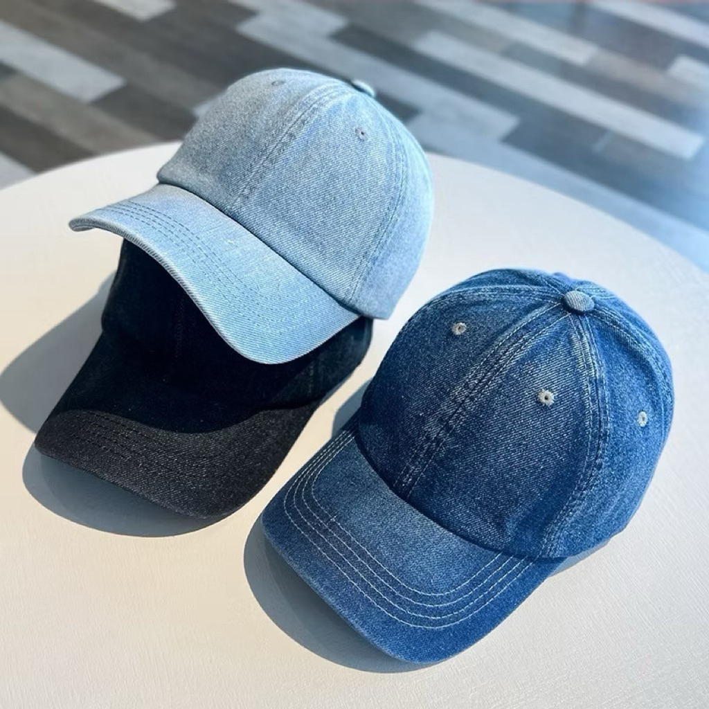 Nón Jean nam nữ - Mũ lưỡi trai Jean trơn phong cách bụi bặm - Nón kết unisex thời trang đơn giản