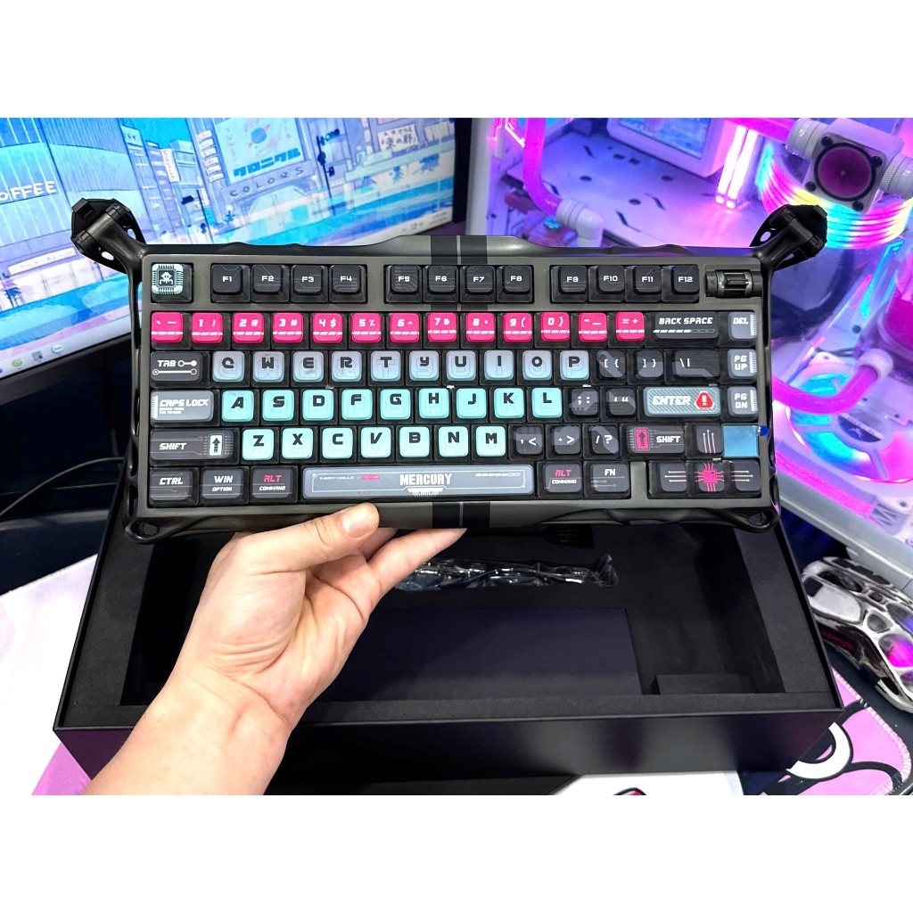Bàn phím HE GravaStar Mercury V75 Pro – Cyberpunk 8000Hz , giá rẻ nhất thị trường