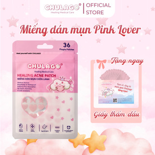 Miếng dán mụn thời trang CHULAGO sticker Hydrocolloid Hút Mụn Sạch + Ngừa Viêm + Giảm Sưng + Che Mụn Pink Lover- #MD05