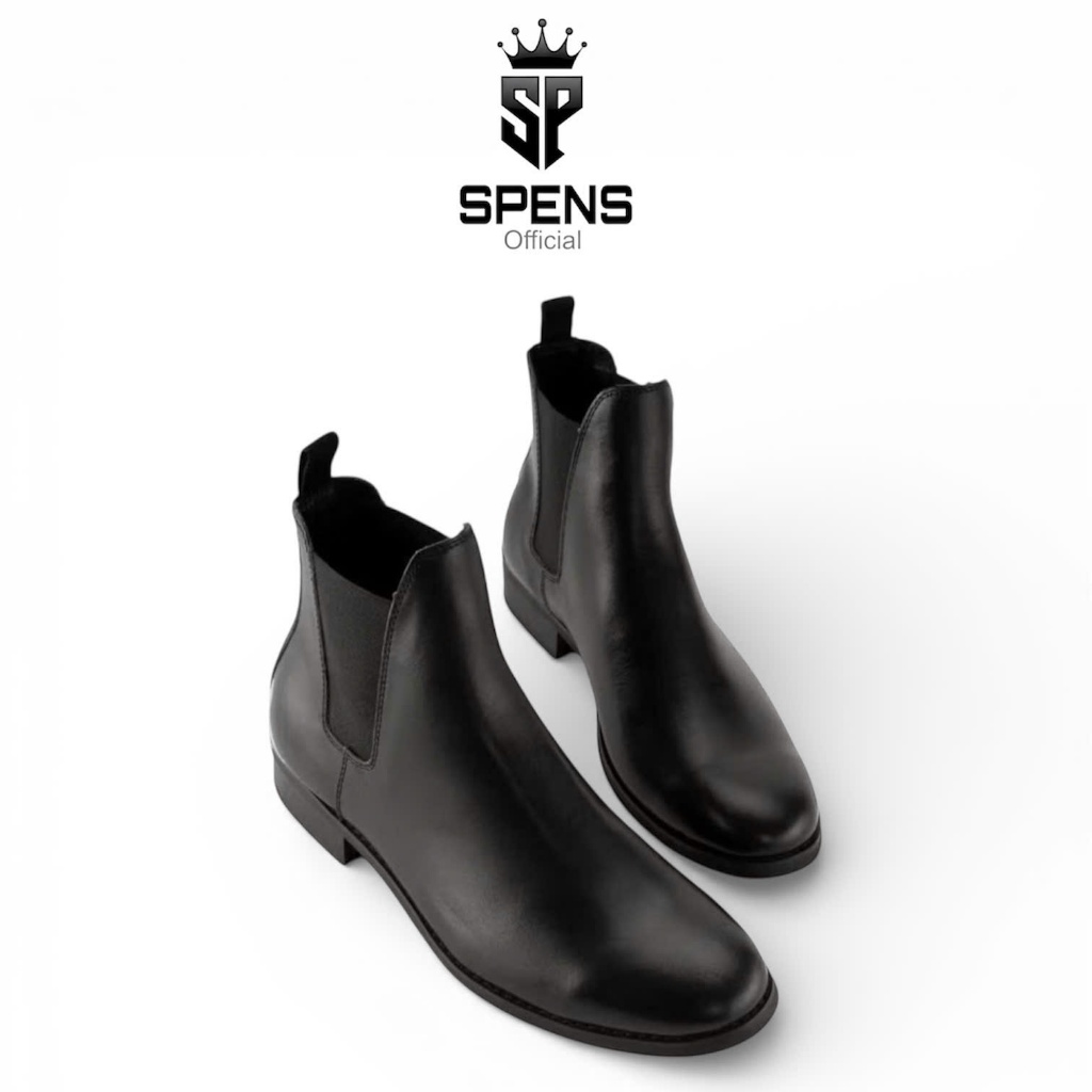 Giày da chelseaboots classic Black,Giày boot nam nữ cổ cao da sít cao cấp đế khâu đàn hồi chống nhăn dễ phối đồ