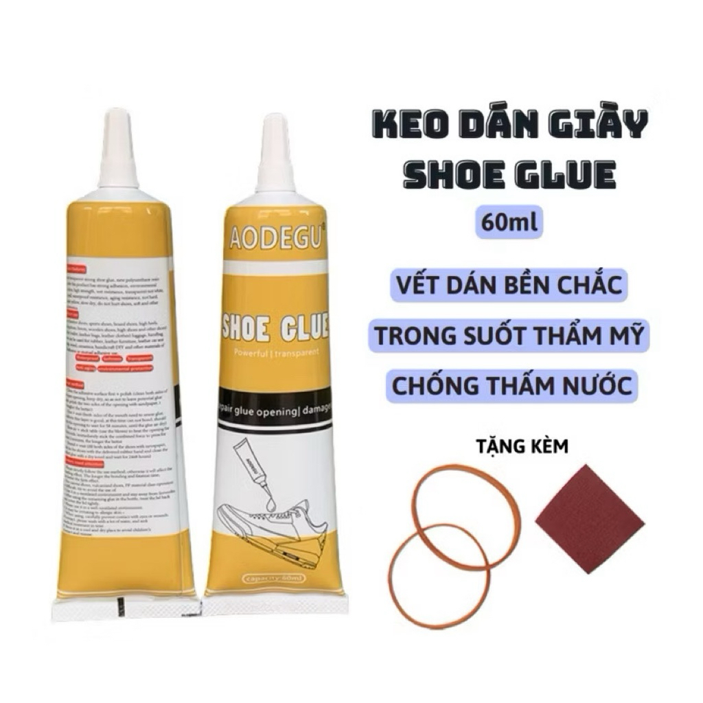 Keo dán giày, dép siêu dính dùng nhiệt trong suốt SHOES CARE không tổn thương da X5