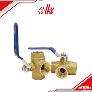 Van bi ba ngã đồng - Van Bi 3 Ngã Đồng Tay Gạt - Van Khóa Chia Nước, Hơi, Khí Nén Chữ T L