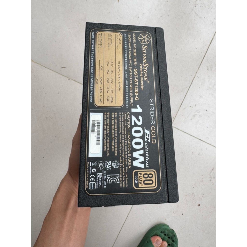 Nguồn Segotep GM1200W 1200W ATX 3.1 80 Plus Gold | PCIE 5.1