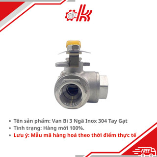 Van bi ba ngã inox 304 DN15 – DN50