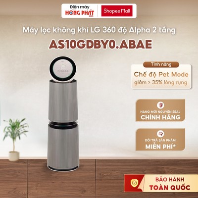 Máy Lọc Không Khí LG PuriCare360 Alpha PET Công Nghệ UVnano™ | AS10GDBY0.ABAE [GIAO TOÀN QUỐC]