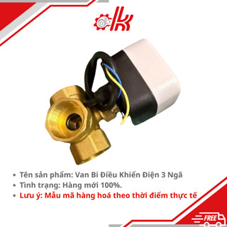 Van Bi Điện 3 Ngã Bằng Đồng BVE - Van Điều Khiển Nước Nóng, Lạnh 2 Dây Thường