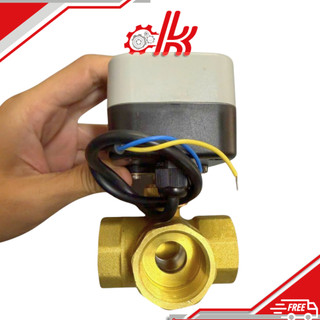 Van Bi Điện 3 Ngã Bằng Đồng BVE - Van Điều Khiển Nước Nóng, Lạnh 2 Dây Thường