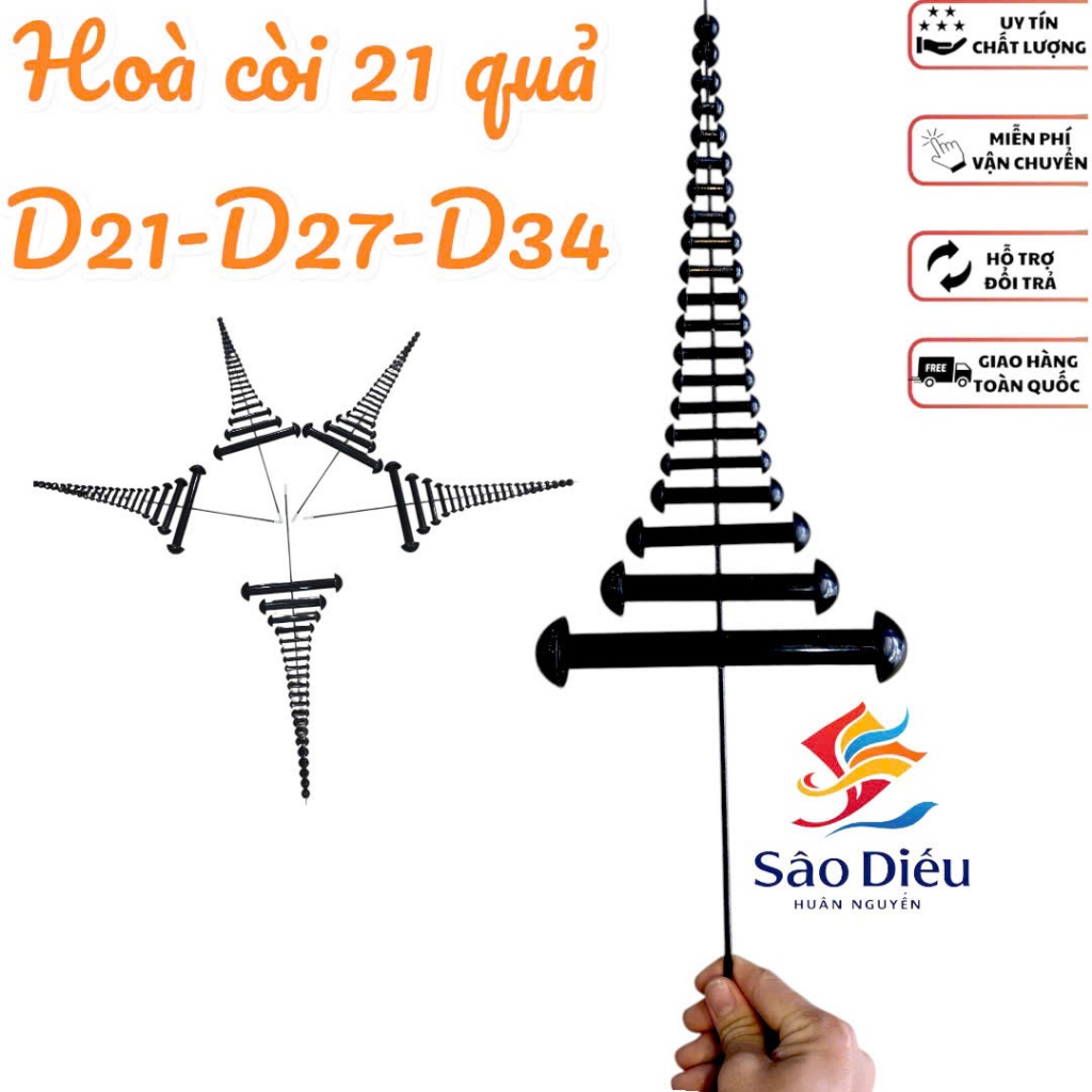 sáo diều hoà còi 21 quả d21-d34