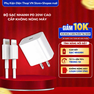 Sạc nhanh PD 20W Cao Cấp Không Nóng Máy ,An Toàn Ổn Định bảo hành 12 tháng-HEATMASTER