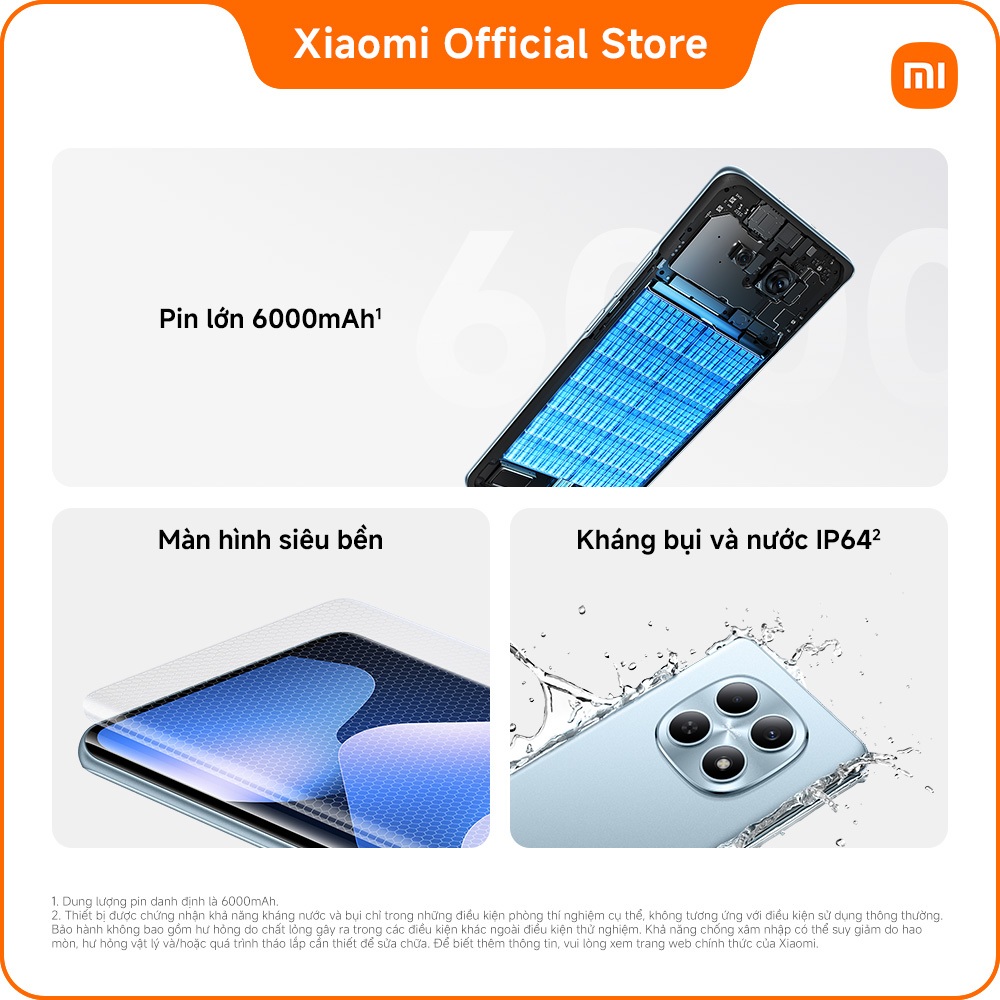 Điện thoại thông minh REDMI Note 15 (6+128GB | 8+128GB | 8+256GB) | Pin lớn 6000mAh | Màn hình siêu bền | BigBuy360 - bigbuy360.vn