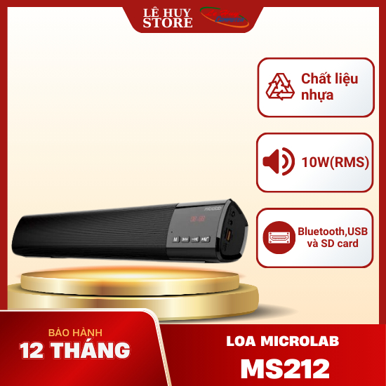 Loa Bluetooth Microlab MS212 - Hàng Chính Hãng