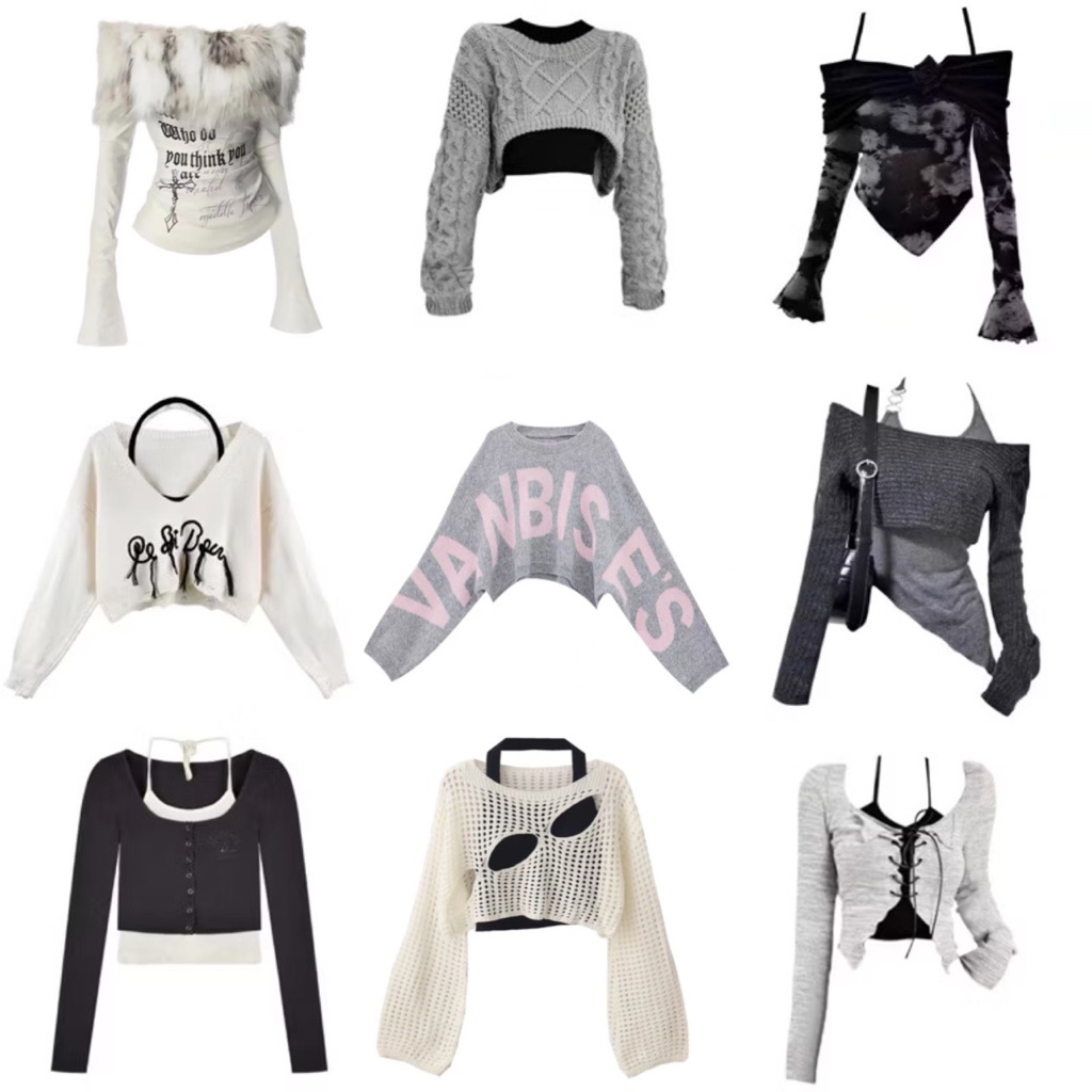 Áo croptop dài tay sexy trendy cá tính đi biển đi du lịch