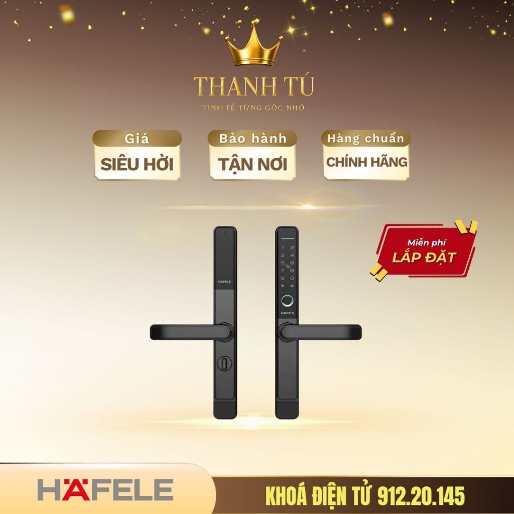 Khóa cửa thông minh Hafele DL6600 912.20.145 – Thiết kế hiện đại, An toàn cao