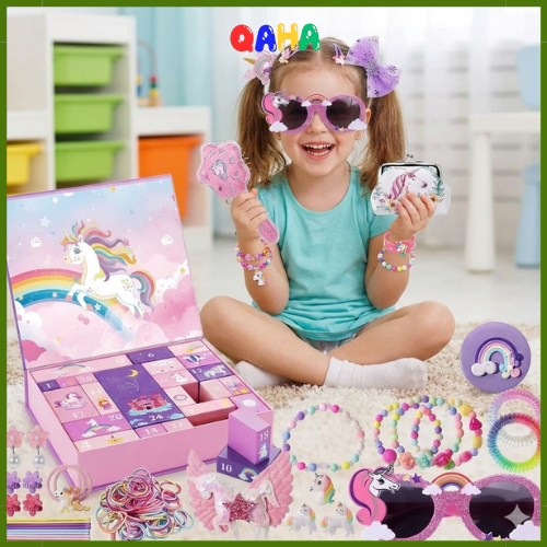 Hộp quà bất ngờ Kuromi phiên bản cao cấp làm quà tặng bé, hộp bất ngờ nhiều phụ kiện đáng yêu cho bé-QaHa