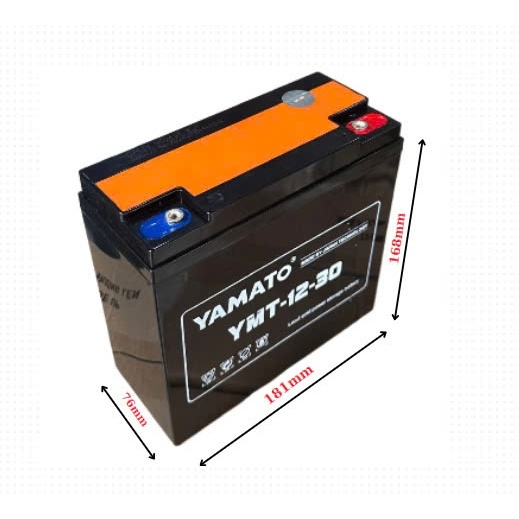 Ắc quy dùng cho loa kéo, bơm nước, thuốc trừ sâu, lưu điện Yamato 12V 30Ah