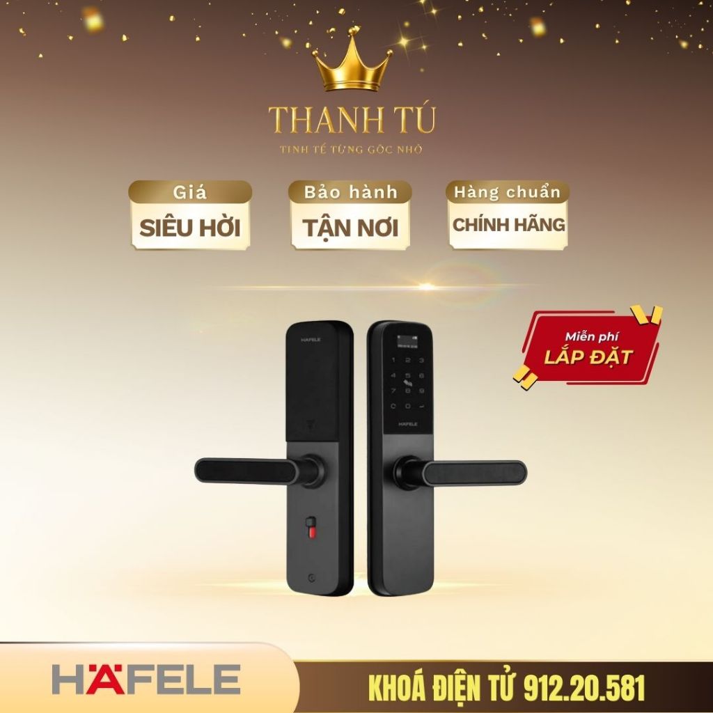 Khóa cửa thông minh Hafele DL6000 912.20.581 – Thiết kế hiện đại, An toàn cao