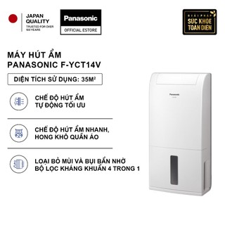 Máy hút ẩm Panasonic F-YCT14V - 3 chế độ linh hoạt - Công suất hút ẩm 14L/Ngày
